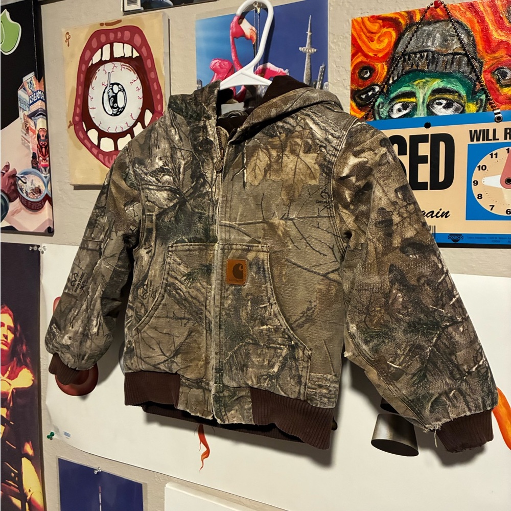 Vintage Carhartt Camo Kids Jacket